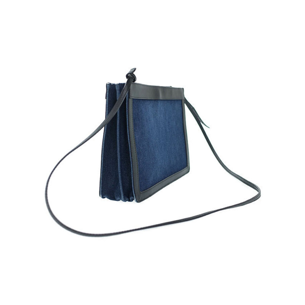 BALENCIAGA Navy Blue Pouch Bag - Picture 2 of 9